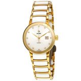 Rado Centrix Automatic White Diamond Dial Ladies Watch #R30080752 - Watches of America