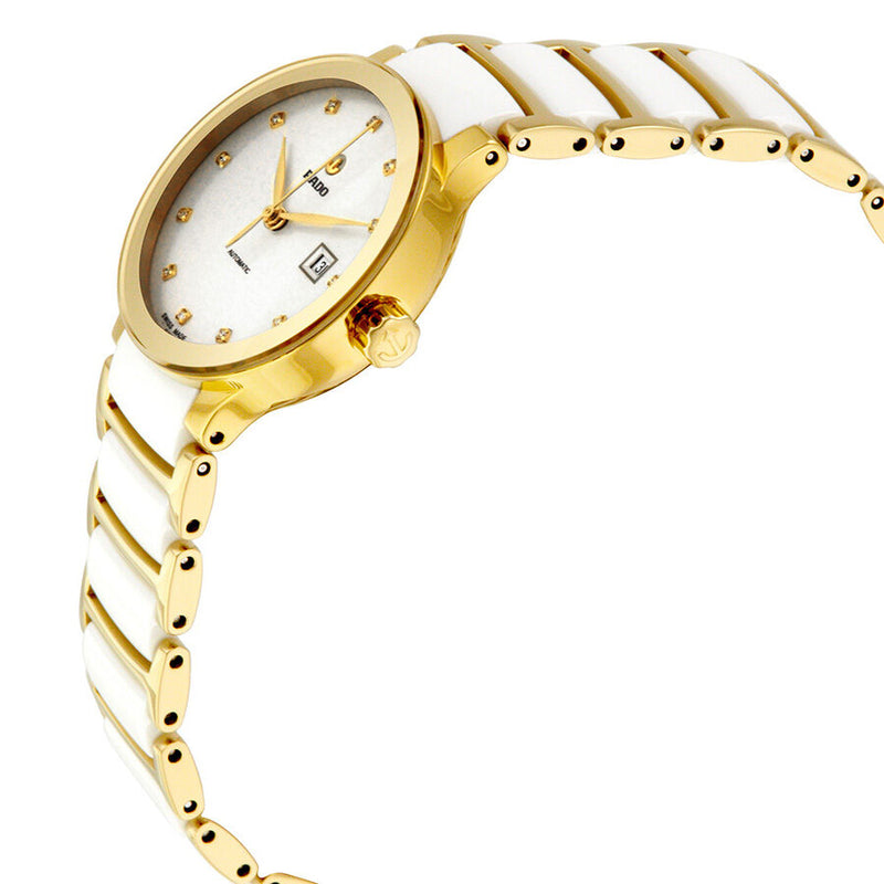 Rado Centrix Automatic White Diamond Dial Ladies Watch #R30080752 - Watches of America #2