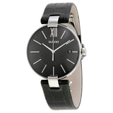 Rado Coupole Black Dial Black Leather Unisex Watch #R22852155 - Watches of America