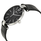 Rado Coupole Black Dial Black Leather Unisex Watch #R22852155 - Watches of America #2