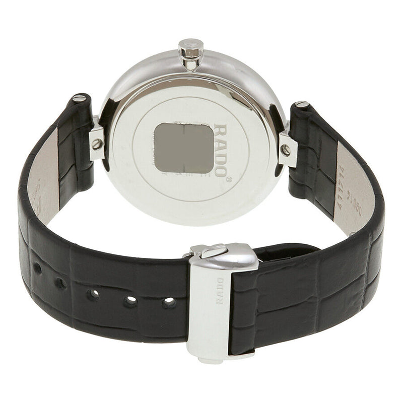 Rado Coupole Black Dial Black Leather Unisex Watch #R22852155 - Watches of America #3