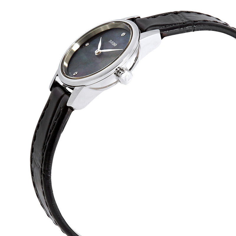 Rado Coupole Classic Black Mother of Pearl Diamond Dial Ladies Watch #R22890965 - Watches of America #2