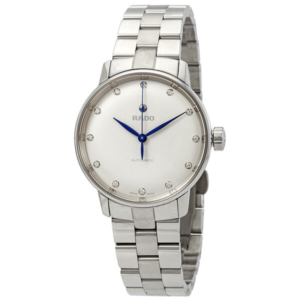 Rado Coupole Classic S Automatic Diamond Silver Dial Ladies Watch #R22862783 - Watches of America