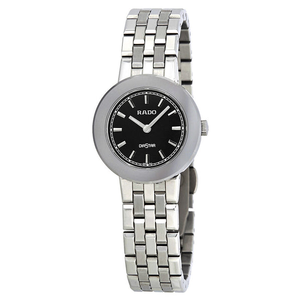Rado Diamaster Black Dial Ladies Watch #R14342173 - Watches of America