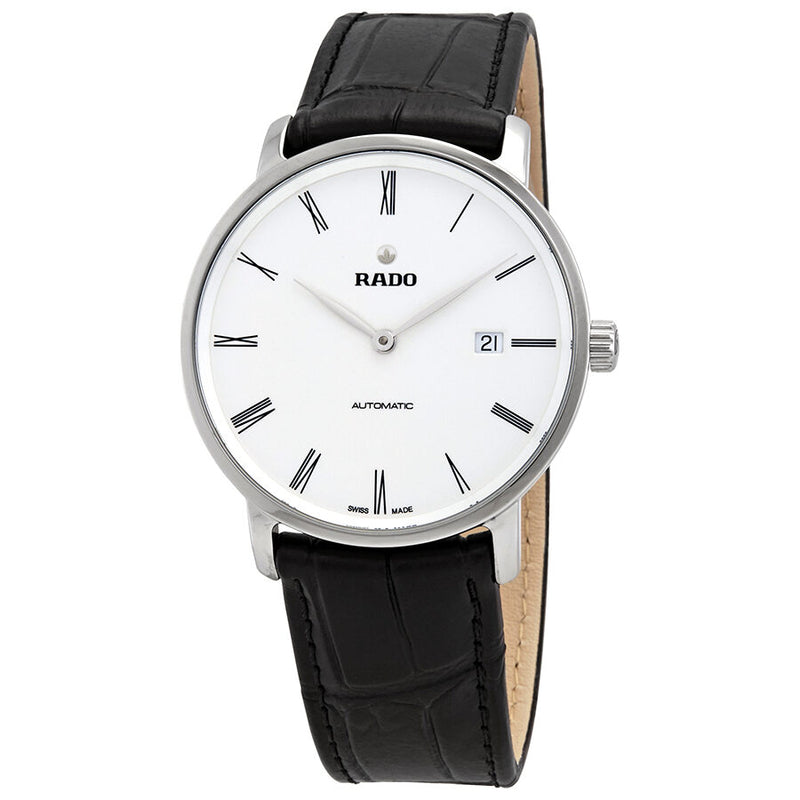 Rado DiaMaster Thinline Automatic White Dial Men's Watch #R14067036 - Watches of America