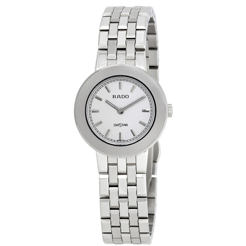 Rado Diamaster White Dial Ladies Watch #R14342013 - Watches of America