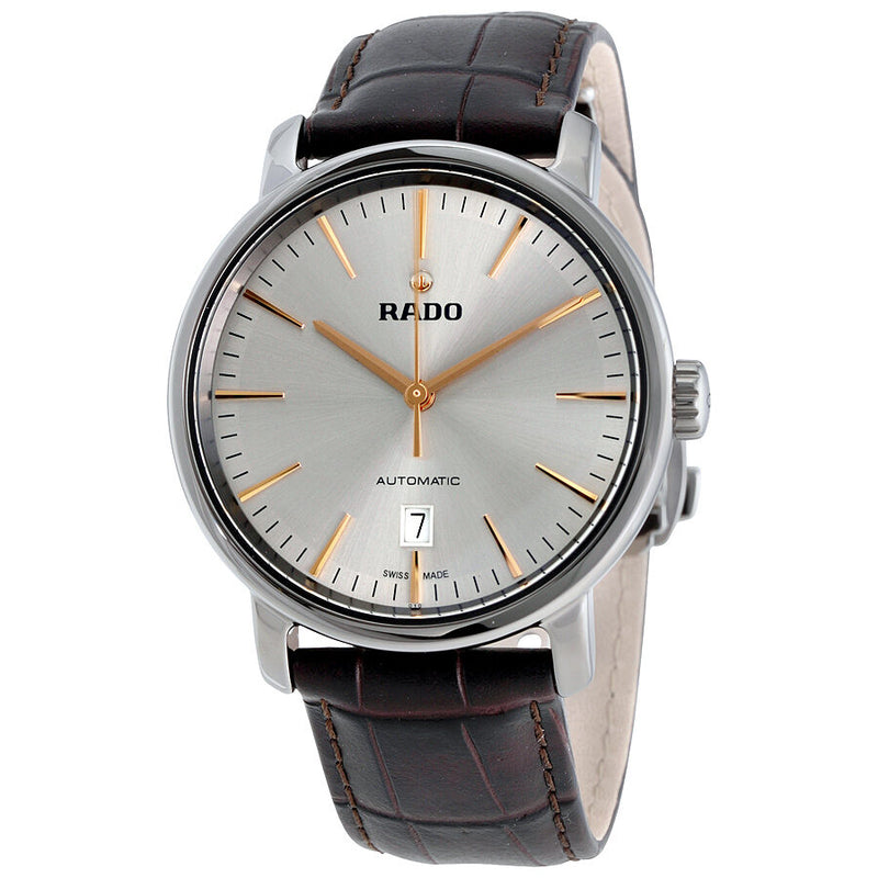 Rado Diamaster XL Automatic Silver Dial Men's Watch #R14074106 - Watches of America