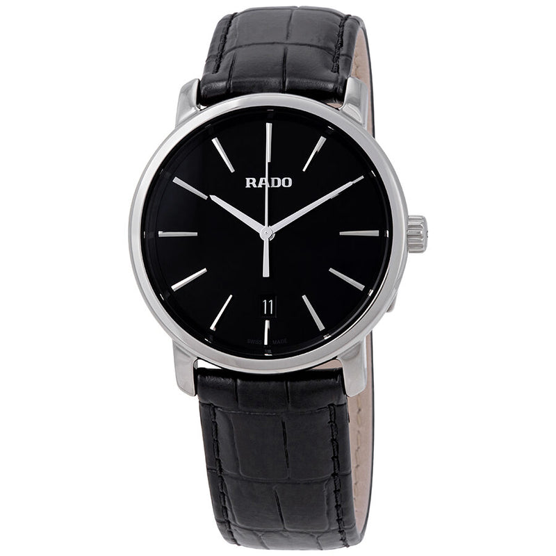 Rado Diamaster XL Black Dial Men's Watch #R14072175 - Watches of America