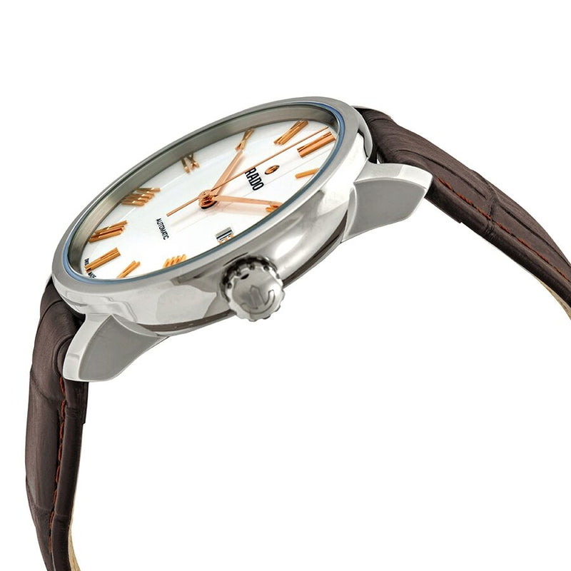 Rado DiaMaster XL Automatic White Dial Brown Leather Men's Watch #R14077126 - Watches of America #2