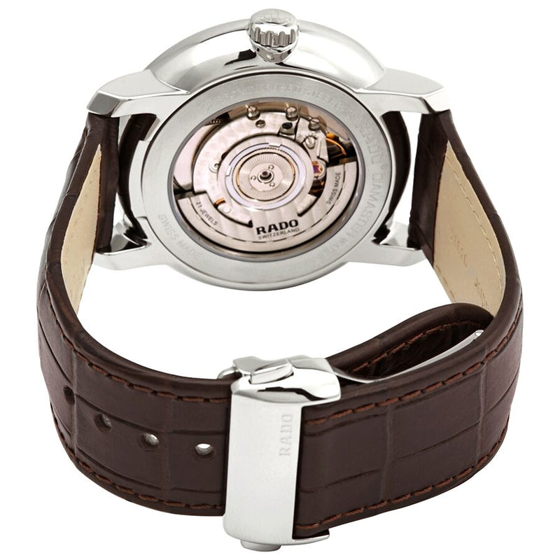 Rado DiaMaster XL Automatic White Dial Brown Leather Men's Watch #R14077126 - Watches of America #3