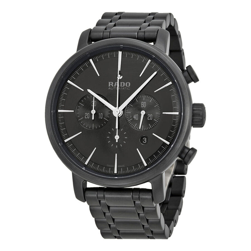 Rado DiaMaster XXL Automatic Chronograph Black Dial Black Ceramic Men's Watch #R14090192 - Watches of America