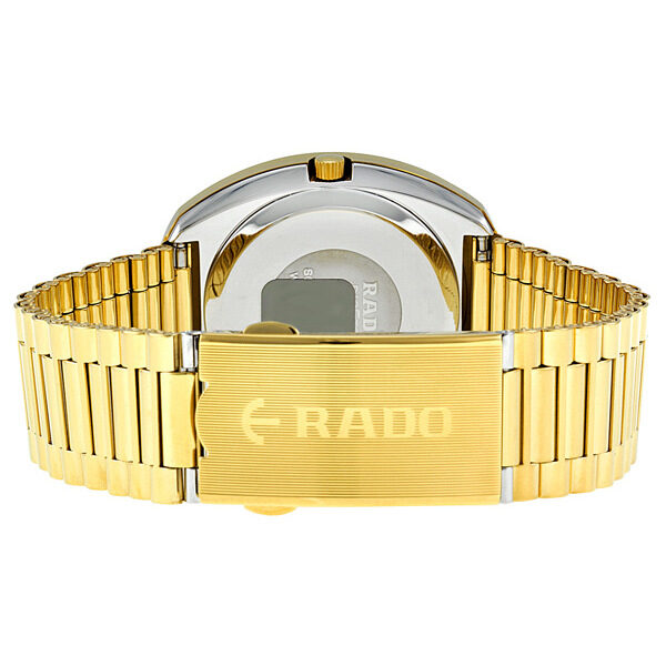 Rado Diastar Reloj de cuarzo con esfera dorada y diamantes para hombre R12393633 Watches of America