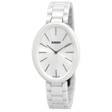 Rado Esenza White Dial White Ceramic Ladies Watch #R53092012 - Watches of America