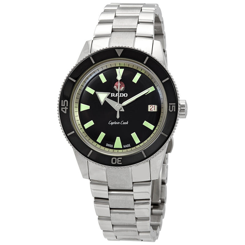 Rado HyperChrome Captain Cook Automatic Black Dial Men's Watch #R32500153 - Watches of America