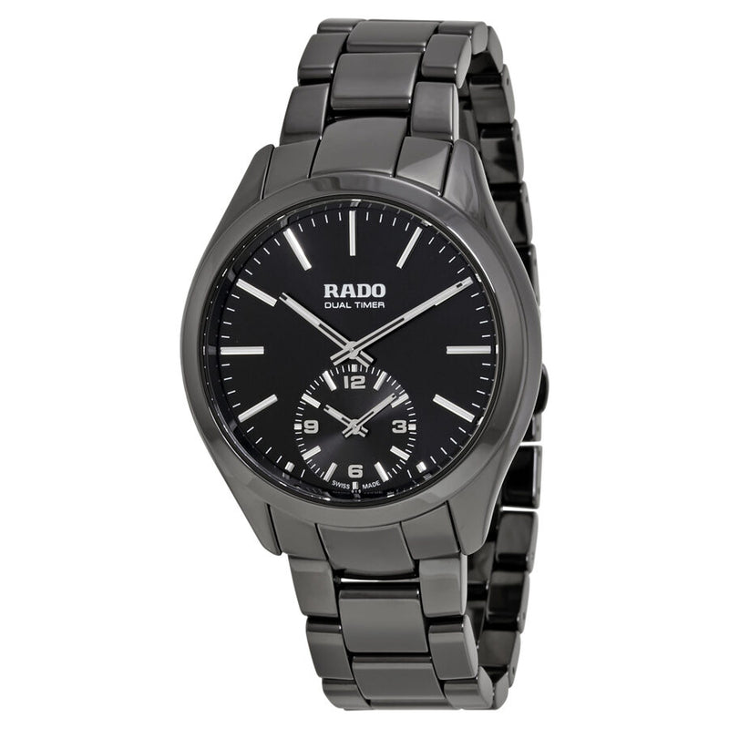 Rado Hyperchrome Dual Timer XL Touch Black Ceramic Men's Watch #R32114152 - Watches of America