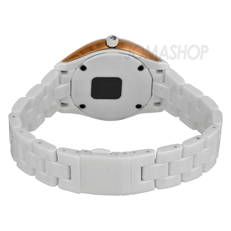 Rado HyperChrome White Dial Stainless Steel and Ceramic Case Ceramic Bracelet Ladies Watch #R32323012 - Watches of America #3