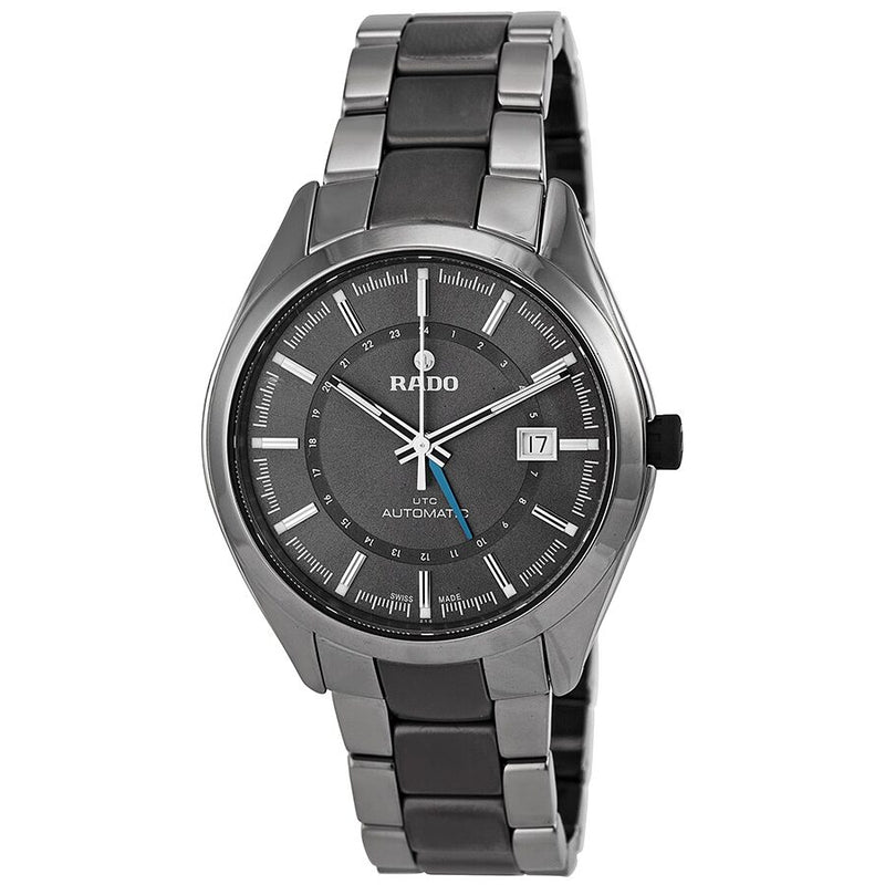 Rado HyperChrome XL Grey Dial Grey Ceramic Bracelet and Case Men's Watch #R32165102 - Watches of America