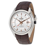 Rado HyperChrome XL Silver Dial Men's Leather Watch #R32165115 - Watches of America