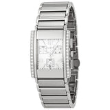 Rado Integral Jubile Chronograph White Dial Stainless Steel with Ceramic Ladies Watch #R20670902 - Watches of America