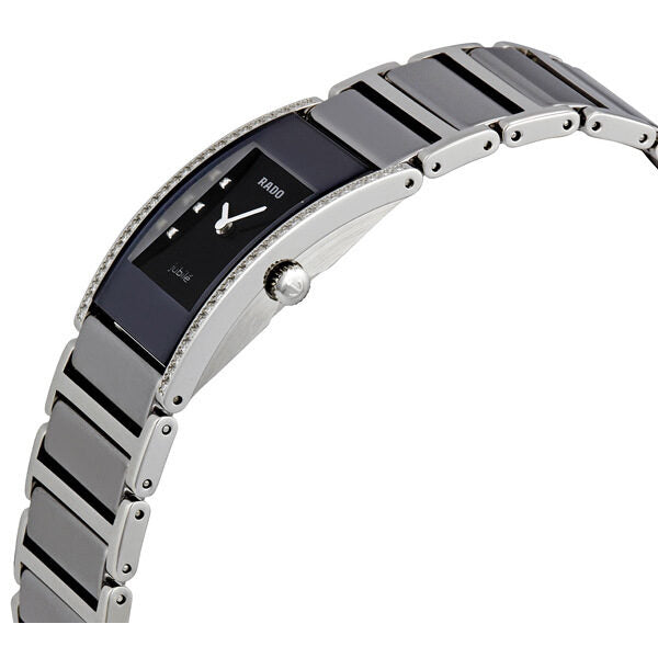 Rado Integral Small Platinum Tone Diamond Dial Ladies Watch #R20759752 - Watches of America #2