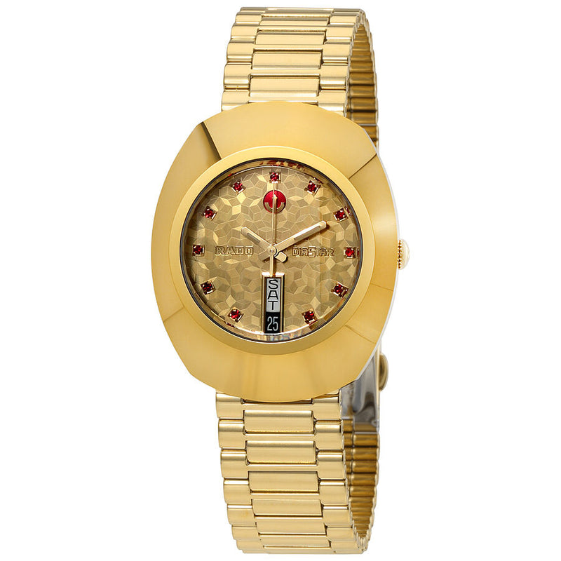 Rado Original Automatic Yellow Gold Dial Men's Watch #R12413653 - Watches of America