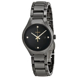 Rado True Black Dial Black Ceramic Ladies Watch #R27059712 - Watches of America