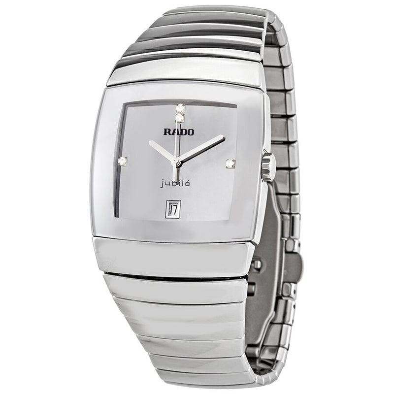 Rado Sintra Jubile Silver Dial Platinum Ceramic Men's Watch #R13719702 - Watches of America