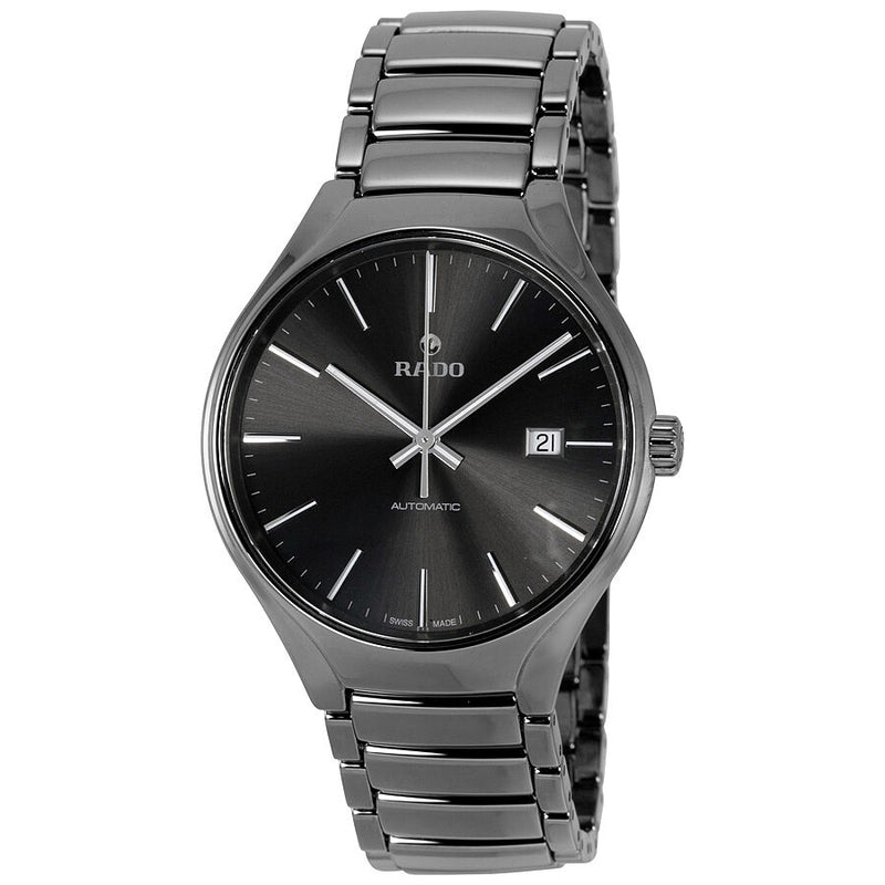 Rado True Automatic Gray Dial Plasma High-Tech Ceramic Men's Watch #R27057102 - Watches of America