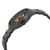 Rado True Automatic Open Heart Black/Skeleton Dial Men's High-Tech Ceramic Watch #R27100162 - Watches of America #2