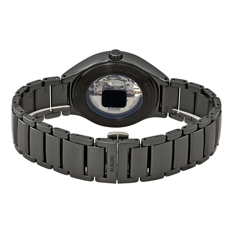 Rado True Automatic Open Heart Black/Skeleton Dial Men's High-Tech Ceramic Watch #R27100162 - Watches of America #3