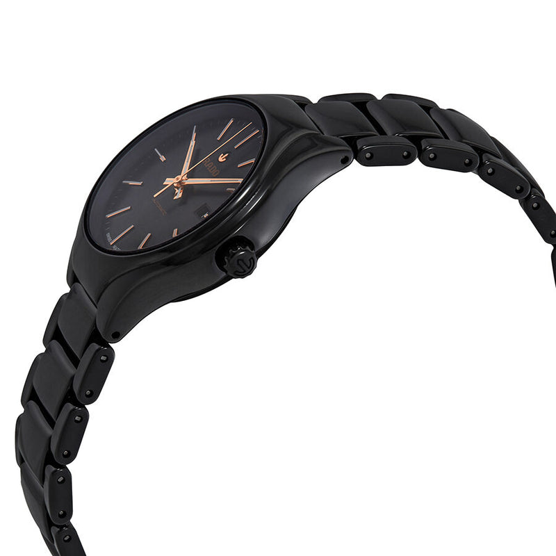 Rado True Black Dial Automatic Ladies Ceramic Watch #R27242162 - Watches of America #2