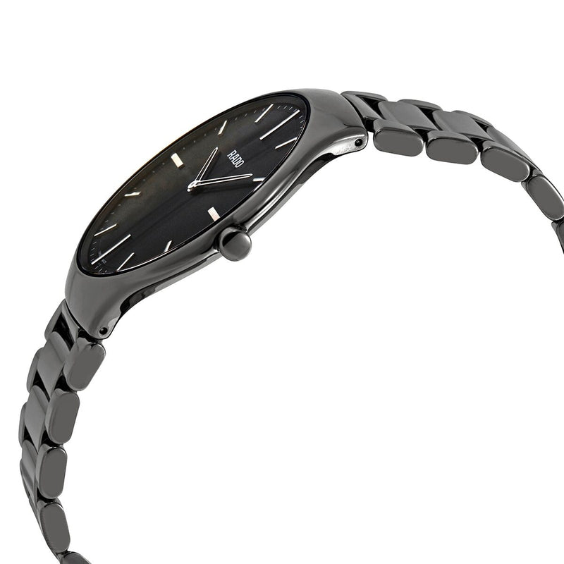 Rado True Black Dial Platinum-tone Ceramic Men's Watch #R27955152 - Watches of America #2