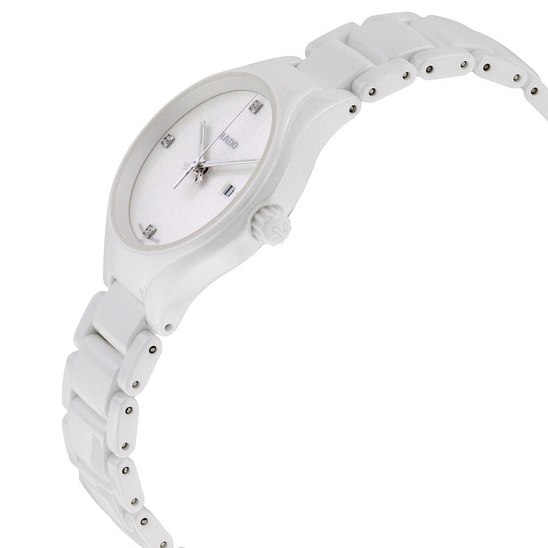 Rado True High-tech White Ceramic Diamond Ladies Watch #R27061712 - Watches of America #2