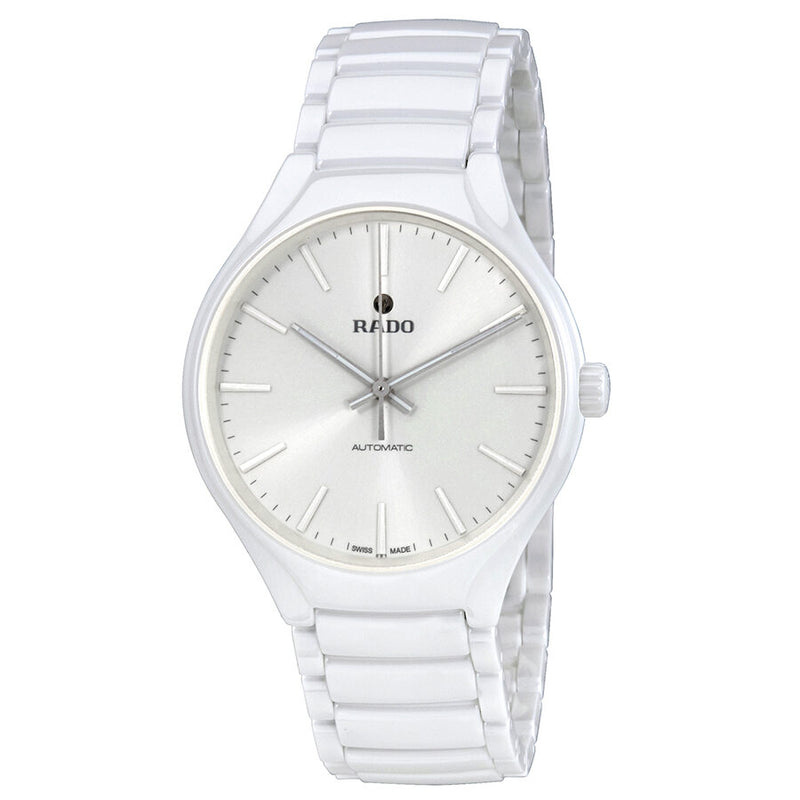 Rado True L White Dial Men's Ceramic Watch #R27058012 - Watches of America