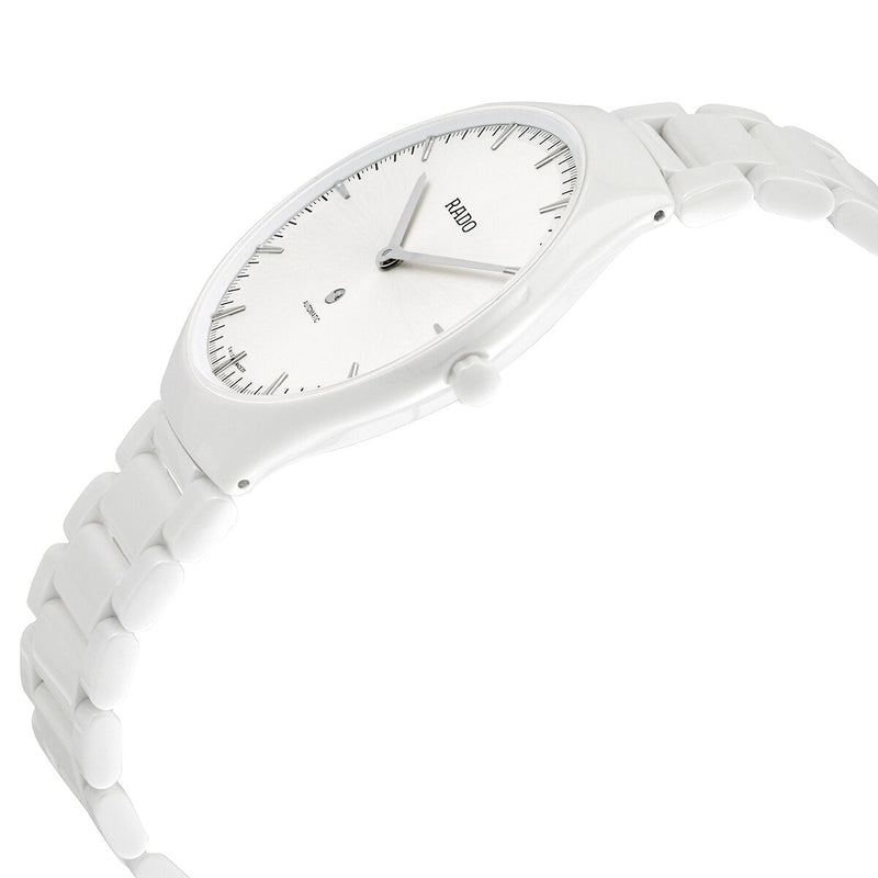 Rado True Thinline Automatic White Dial Ceramic Unisex  Watch #R27970102 - Watches of America #2