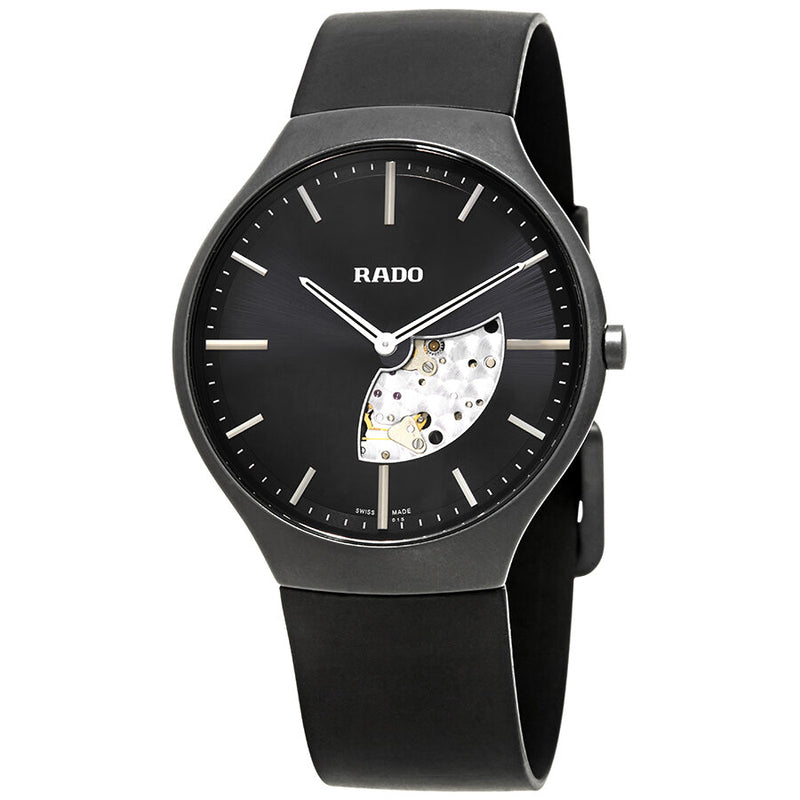 Rado True Thinline Black Dial Men's Watch #R27247159 - Watches of America