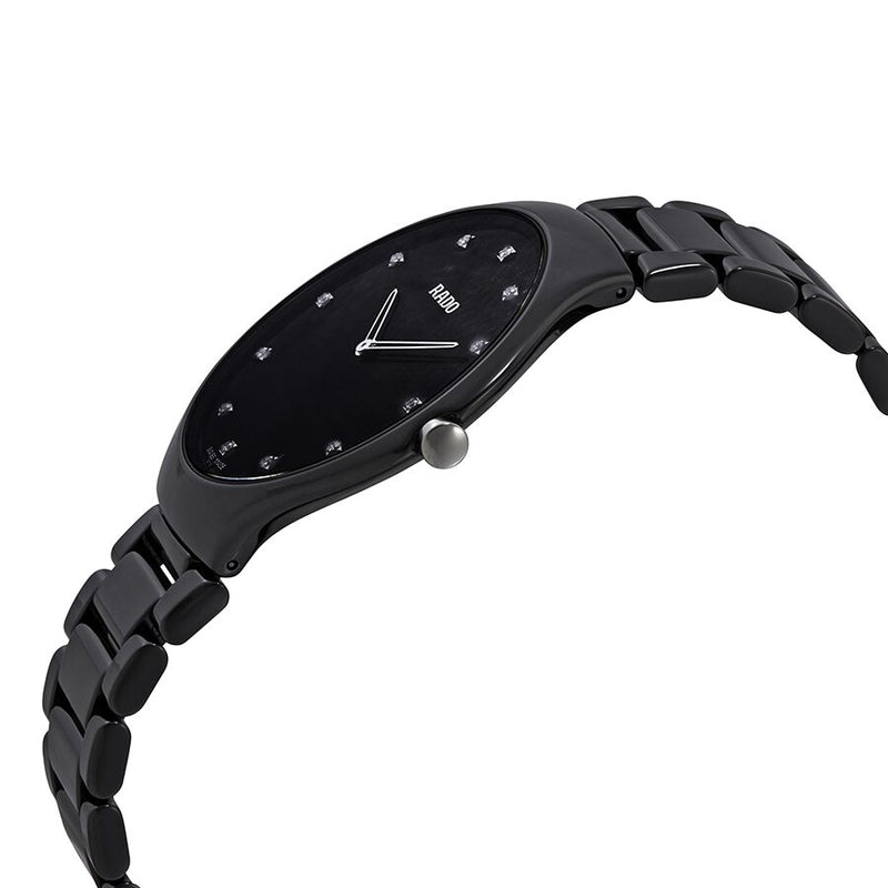 Rado True Thinline Black High-tech Ceramic Diamond Markers 39 mm Watch #R27741732 - Watches of America #2