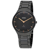 Rado True Thinline L Automatic Black Dial Men's Watch #R27969172 - Watches of America