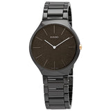 Rado True Thinline Quartz Brown Dial Ladies Watch #R27004302 - Watches of America