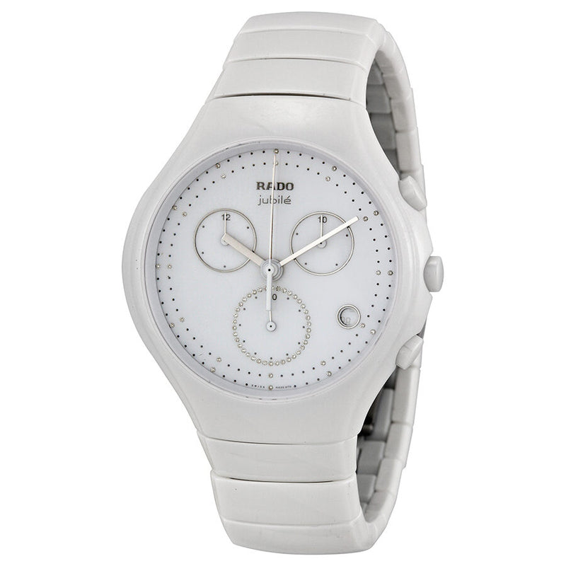 Rado True White Chronograph Jubile Watch #R27832702 - Watches of America