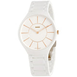 Rado True White Dial White Ceramic Ladies Watch #R27957102 - Watches of America