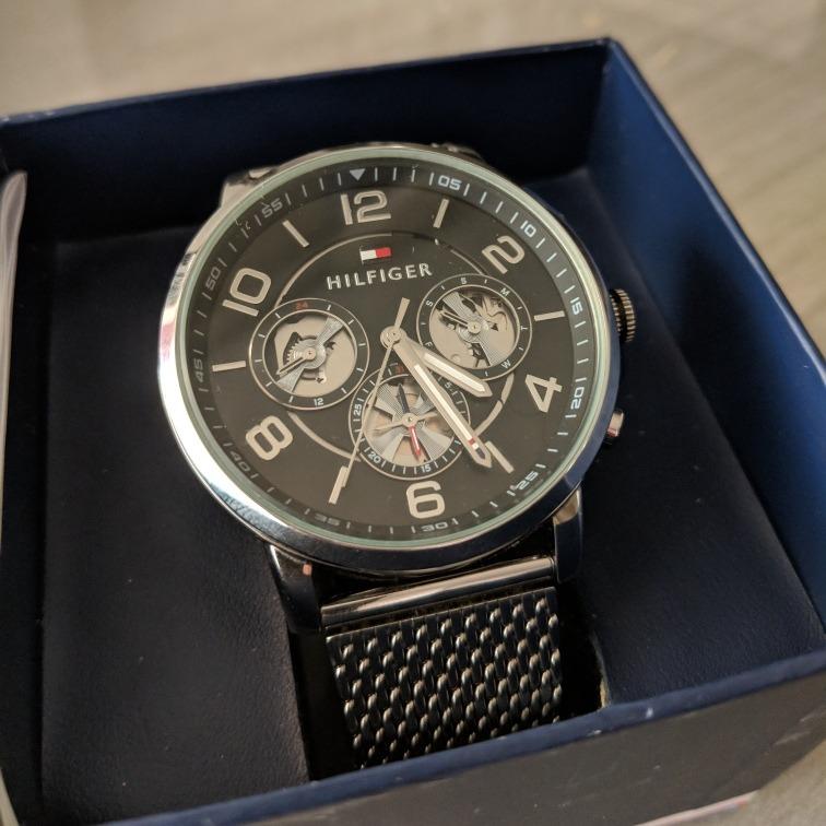Tommy Hilfiger Black Dial Mesh Men's Watch 1791292 - Watches of America #3
