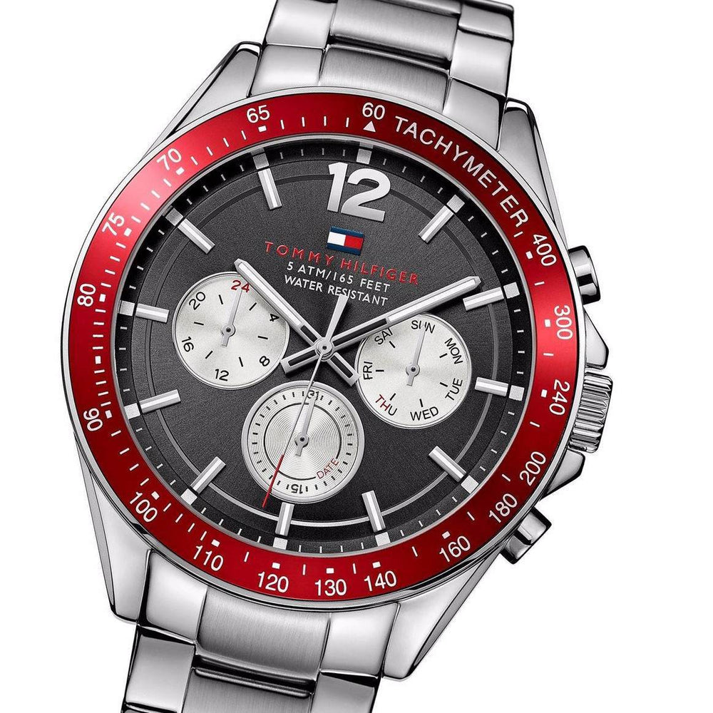 Reloj Tommy Hilfiger Luke multifuncion con esfera negra para hombre 17 Watches of America