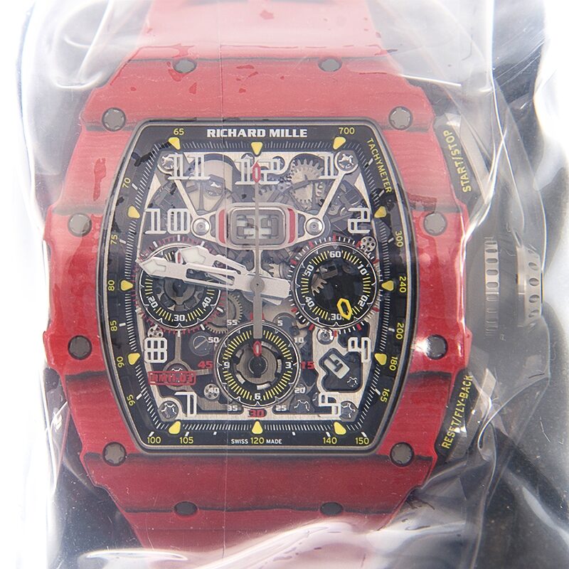 Richard Mille  Flyback Red Quartz TPT Men's Watch #11-03 - Watches of America