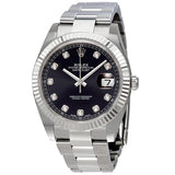 Rolex Oyster Perpetual Datejust Black Diamond Dial Men's Watch #126334BKDO - Watches of America