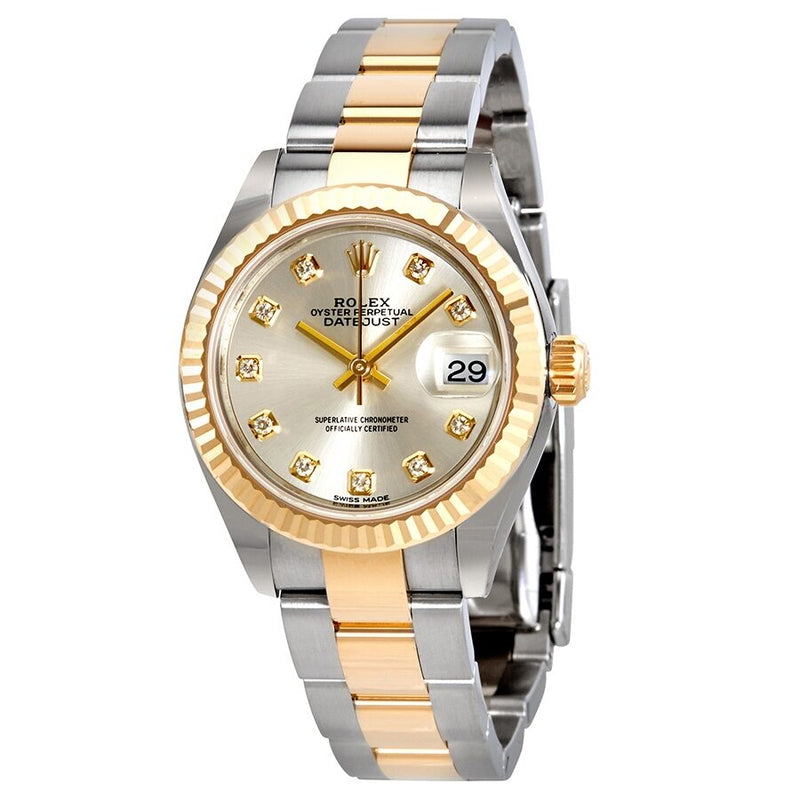 Rolex Lady-Datejust Silver Diamond Dial Automatic Ladies Watch #279173SDO - Watches of America #2