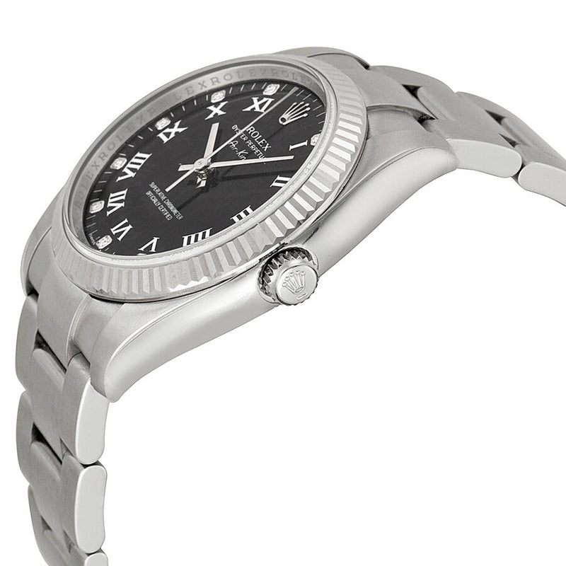 Rolex Air King Black Dial Stainless Steel Oyster Bracelet Automatic Men's Watch #114234BKRDO - Watches of America #2
