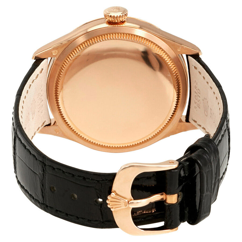 Rolex Cellini Black Dial 18K Rose Gold Automatic Men's Watch #50505BKSRL - Watches of America #3