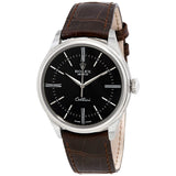 Rolex Cellini Automatic Black Dial Brown Leather Men's Watch #50509BRSL - Watches of America