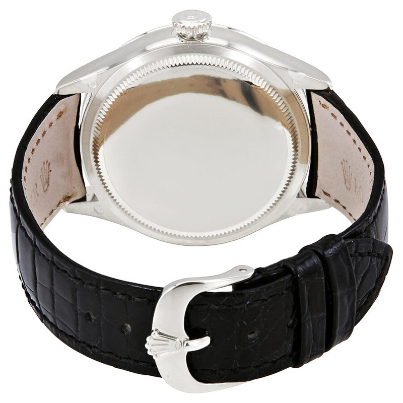 Rolex Cellini Dual Time Silver Dial 18K White Gold Men's Watch #50529SSBKL - Watches of America #3